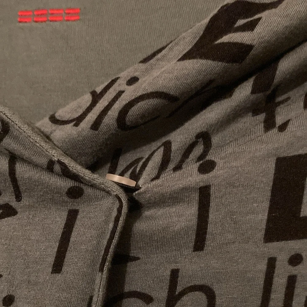 Peace Love World Reversible Oversized Hoodie - Picture 7 of 11